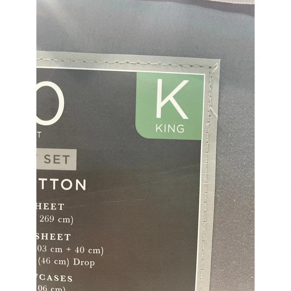 Hotel Signature Sateen 6 Piece Sheet Set KING Gray NEW 400 TC Egyptian Cotton